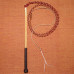 SPECIAL! 4 Foot 4 Plait Red Hide Stock Whip + Crackers + Postage