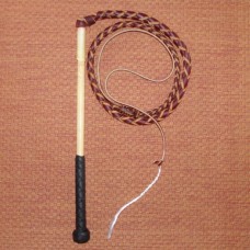 3 Foot 4 Plait Red Hide Stock Whip