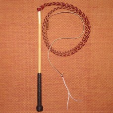 4 Foot 4 Plait Red Hide Stock Whip