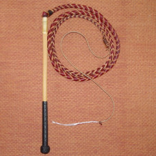 6 Foot 4 Plait Red Hide Stock Whip